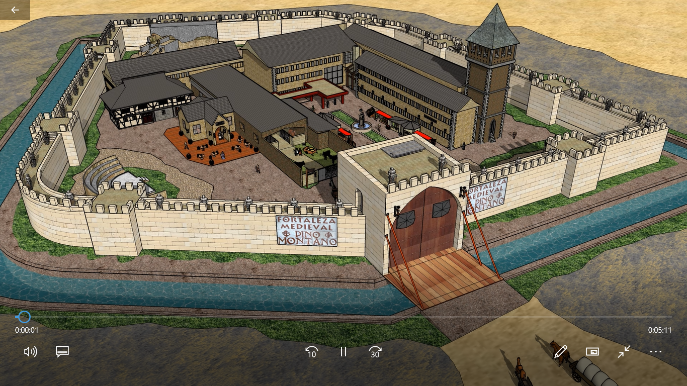 Fortaleza Medieval Pino Montano 3D